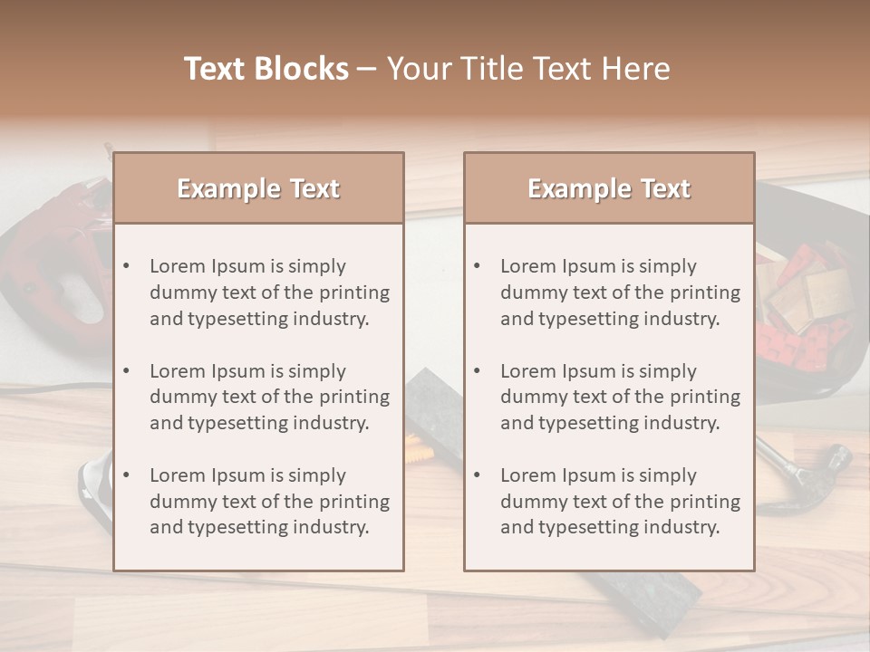 Laminated Inside Work PowerPoint Template
