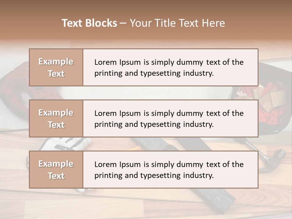 Laminated Inside Work PowerPoint Template
