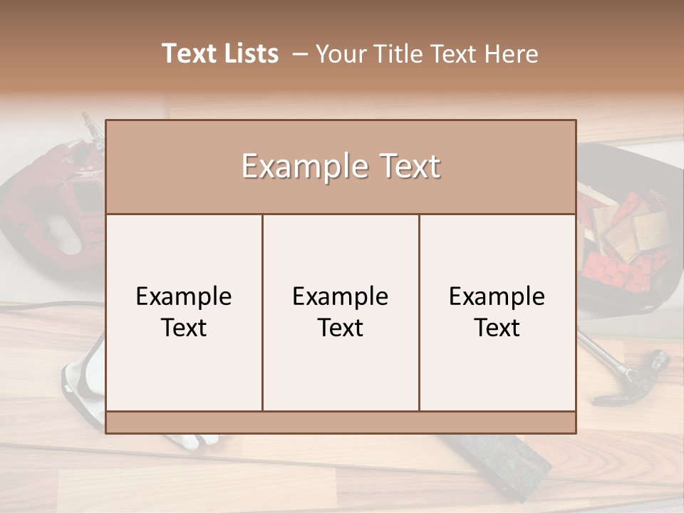 Laminated Inside Work PowerPoint Template