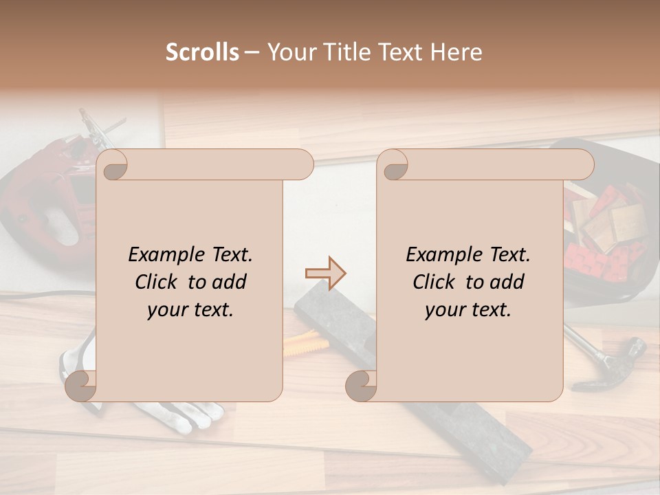 Laminated Inside Work PowerPoint Template