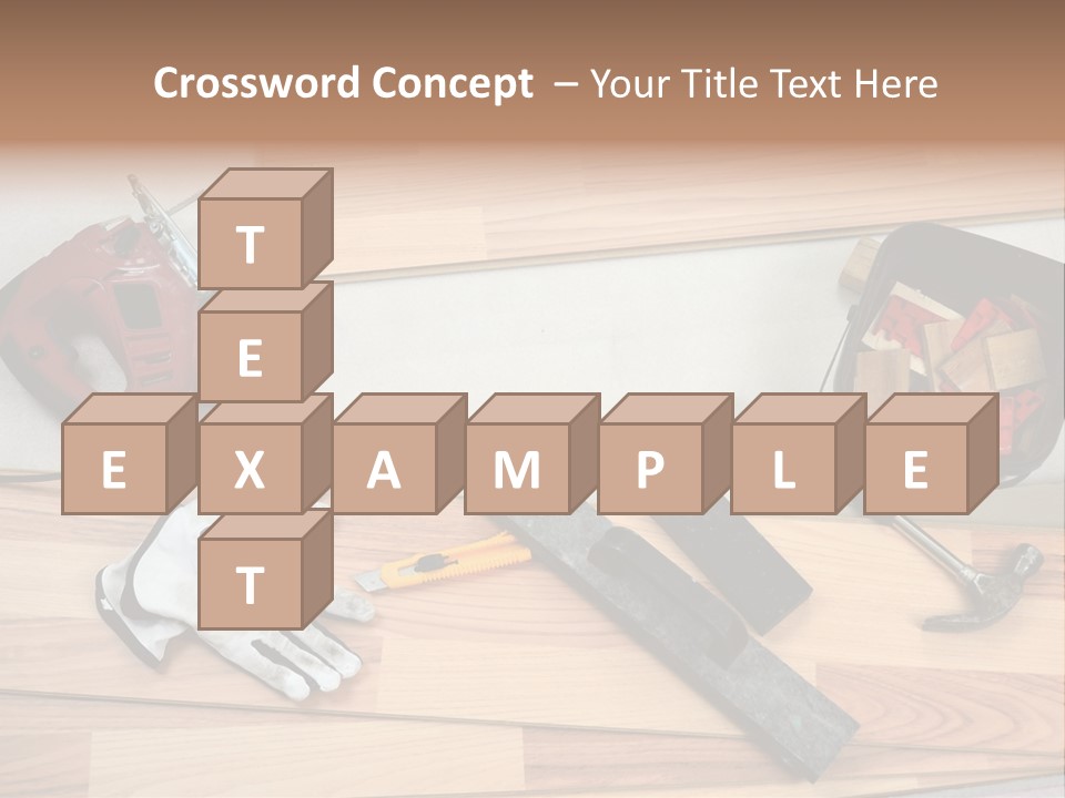 Laminated Inside Work PowerPoint Template