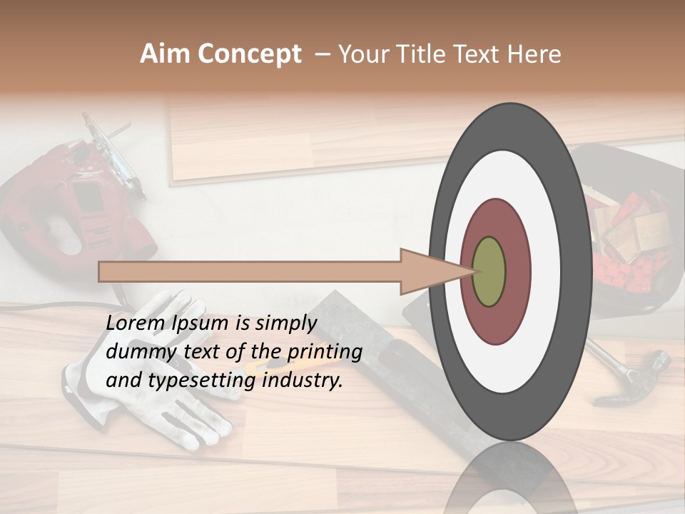 Laminated Inside Work PowerPoint Template