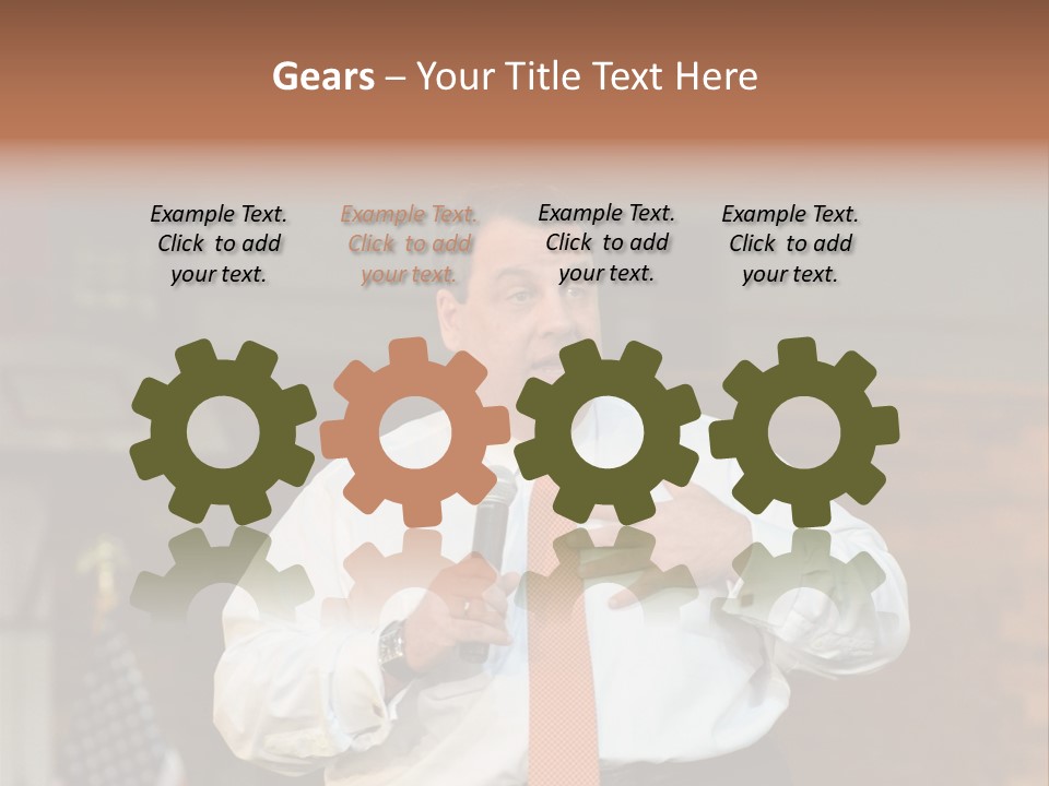 New Jersey Government Meeting Chris Christie PowerPoint Template