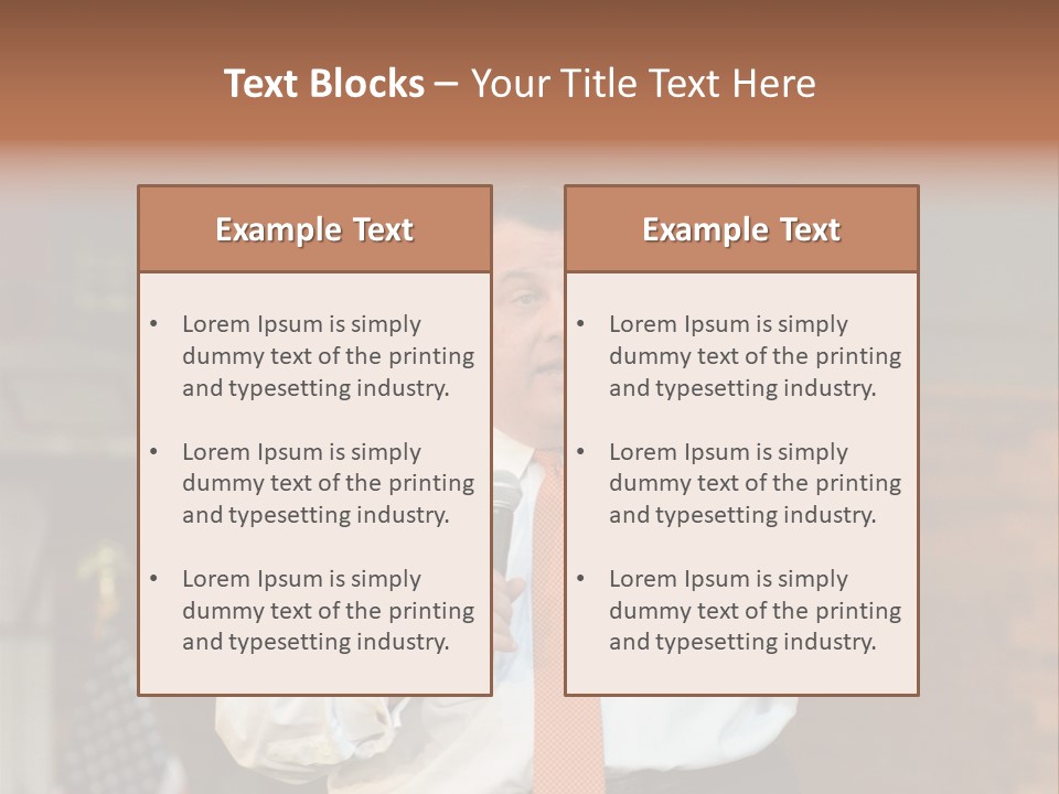 New Jersey Government Meeting Chris Christie PowerPoint Template