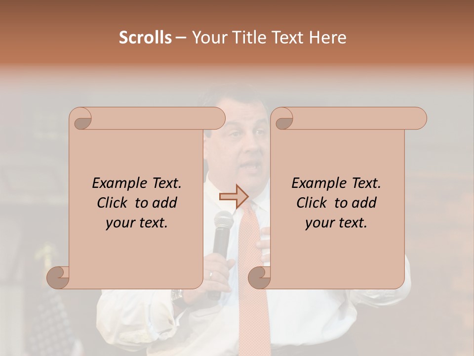 New Jersey Government Meeting Chris Christie PowerPoint Template