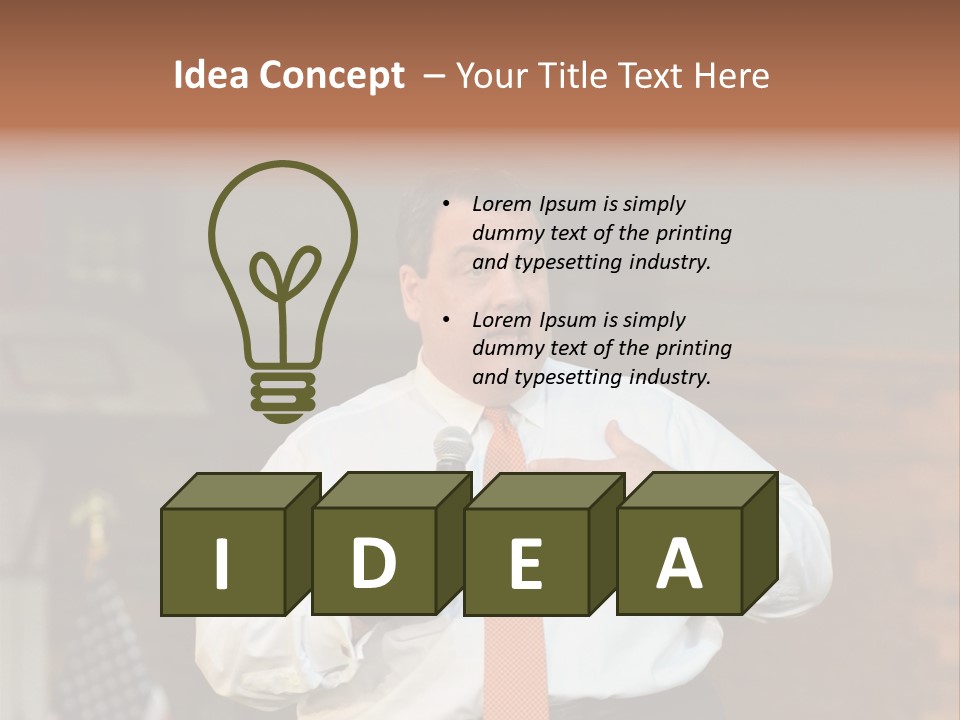 New Jersey Government Meeting Chris Christie PowerPoint Template