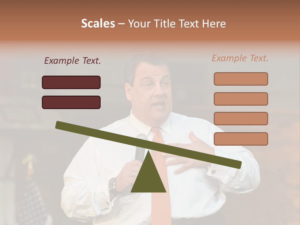 New Jersey Government Meeting Chris Christie PowerPoint Template