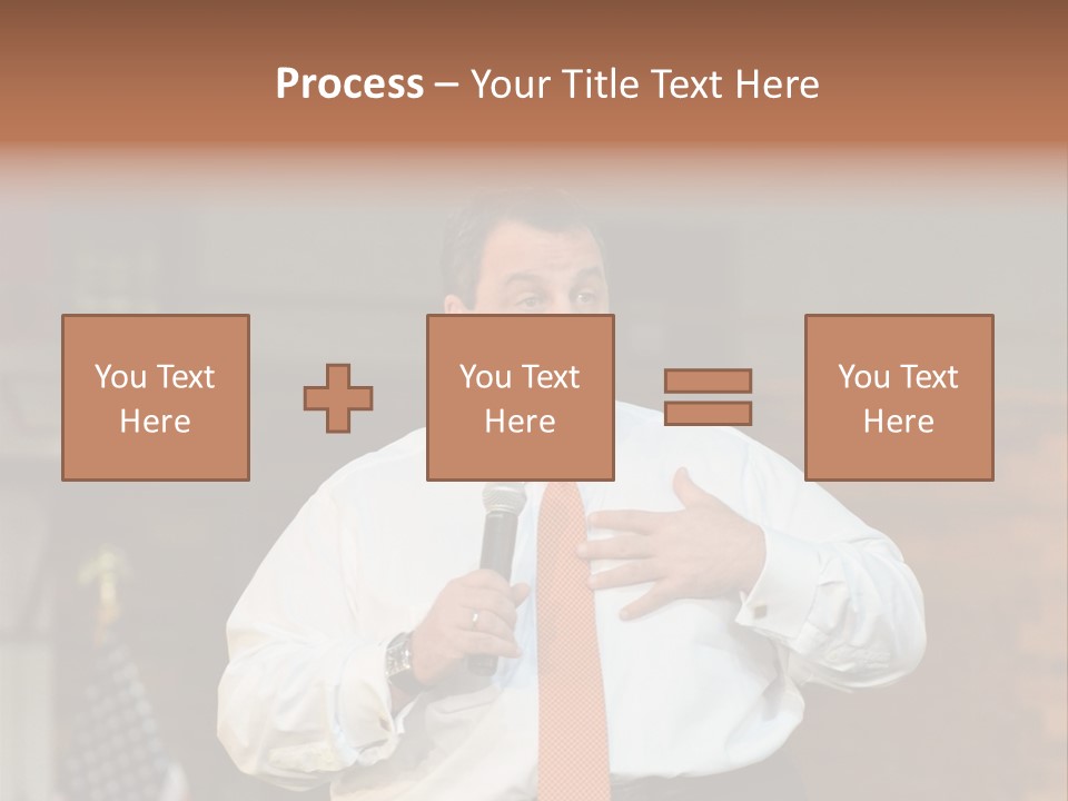 New Jersey Government Meeting Chris Christie PowerPoint Template