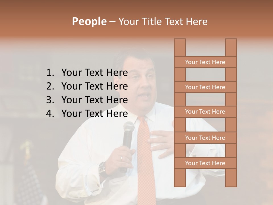 New Jersey Government Meeting Chris Christie PowerPoint Template