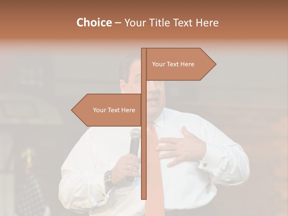 New Jersey Government Meeting Chris Christie PowerPoint Template