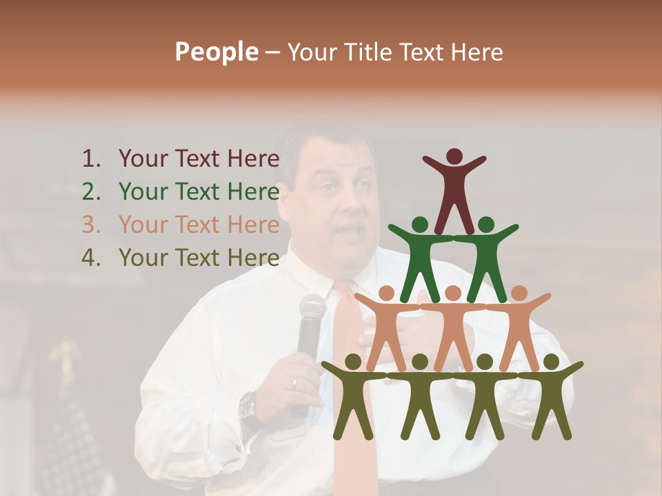New Jersey Government Meeting Chris Christie PowerPoint Template