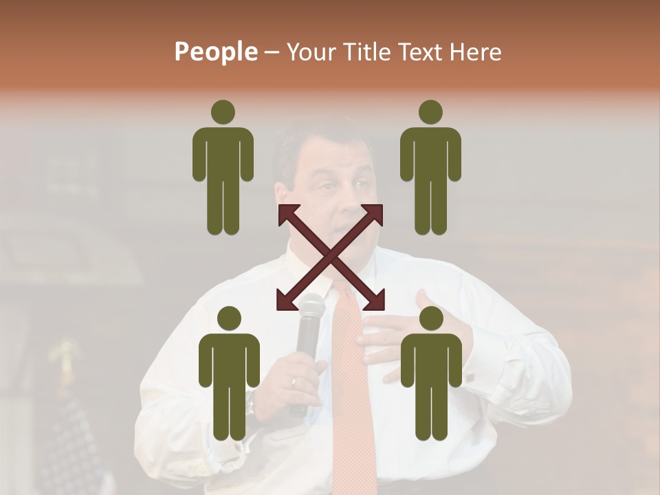 New Jersey Government Meeting Chris Christie PowerPoint Template