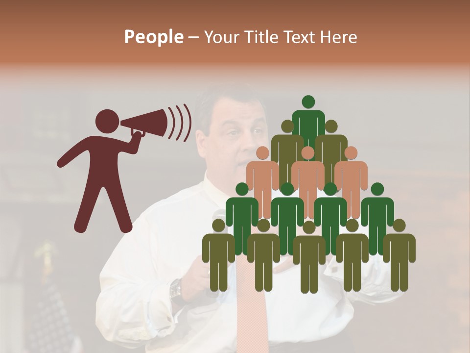 New Jersey Government Meeting Chris Christie PowerPoint Template