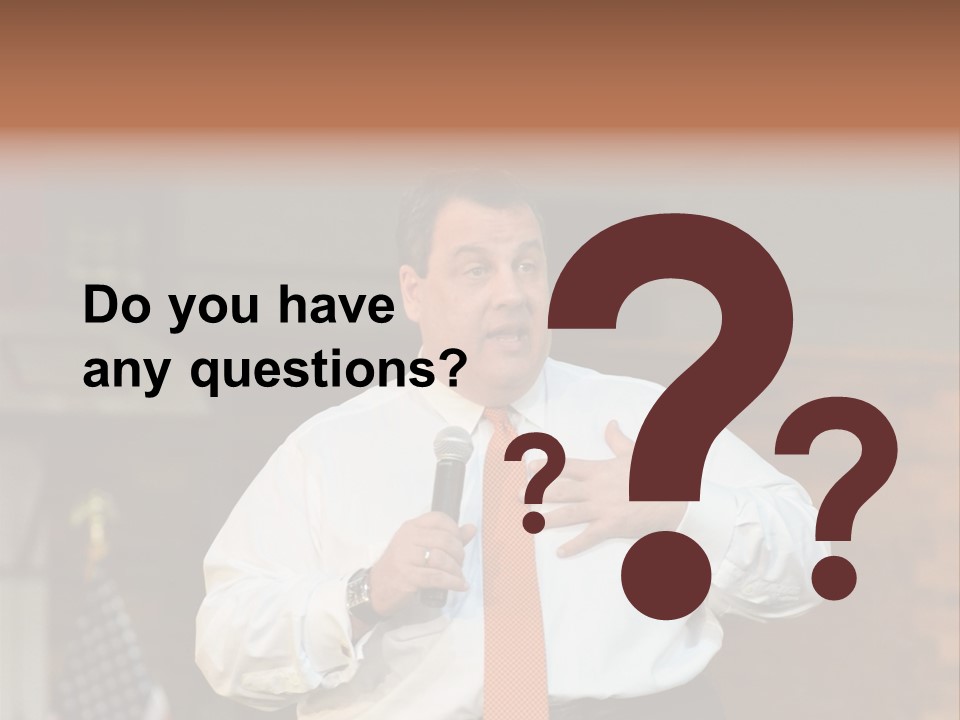 New Jersey Government Meeting Chris Christie PowerPoint Template