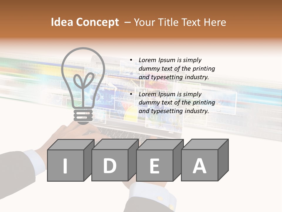 Imaging Website Concept PowerPoint Template