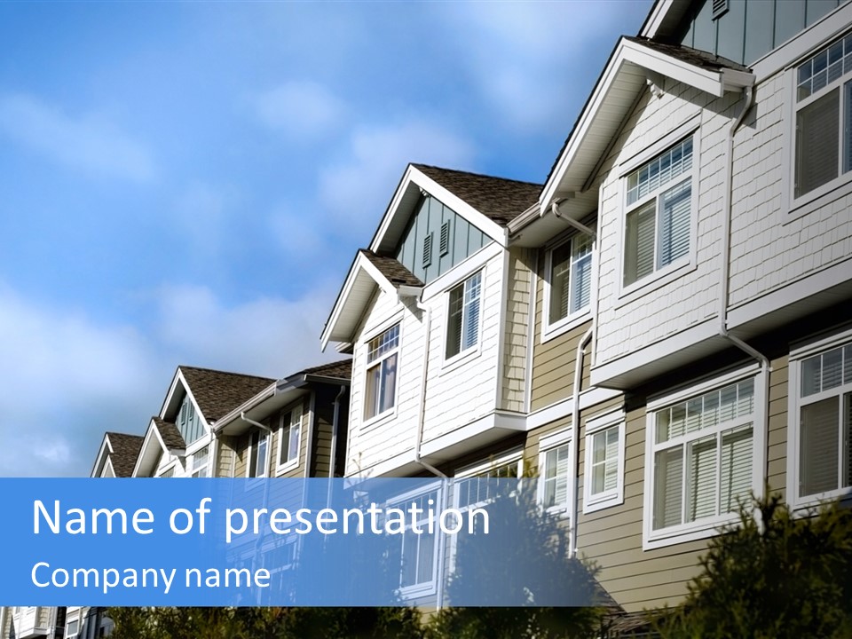 House Accommodation Luxury PowerPoint Template