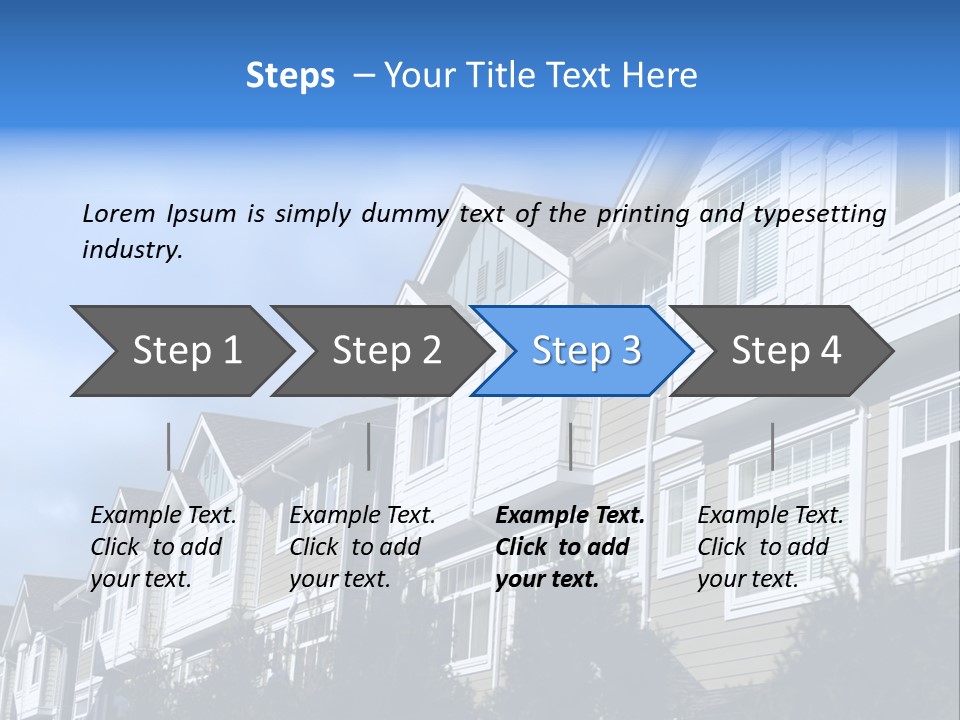 House Accommodation Luxury PowerPoint Template