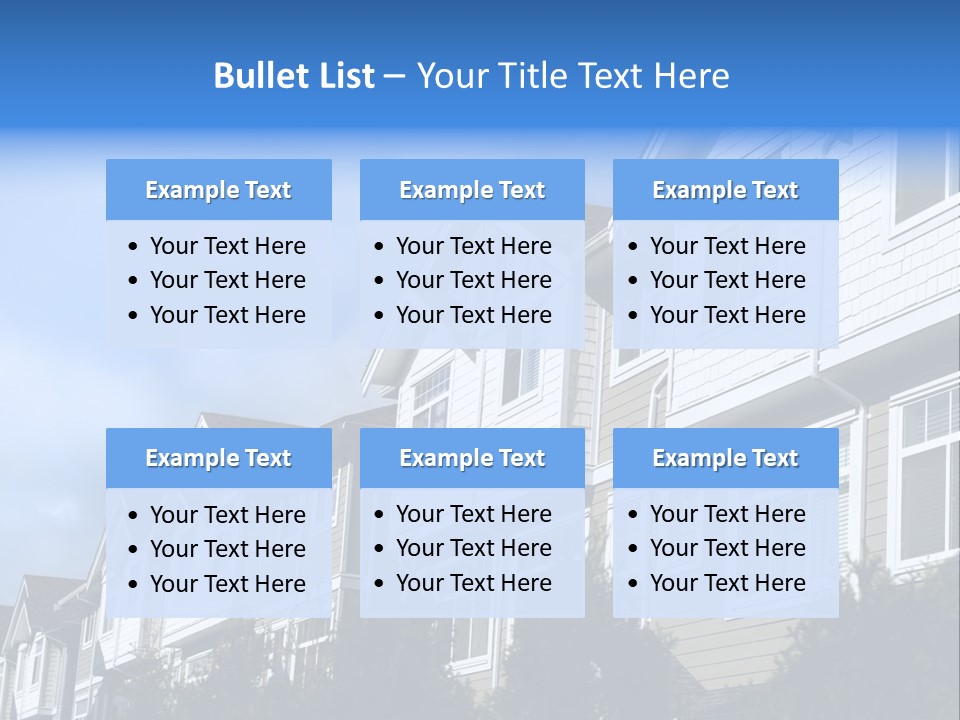 House Accommodation Luxury PowerPoint Template