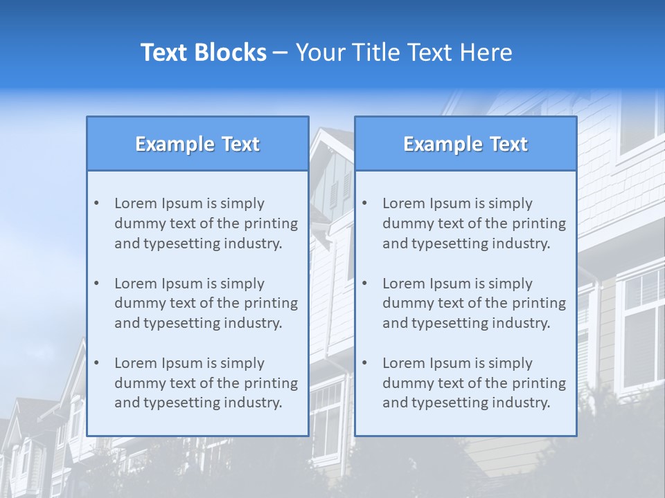 House Accommodation Luxury PowerPoint Template