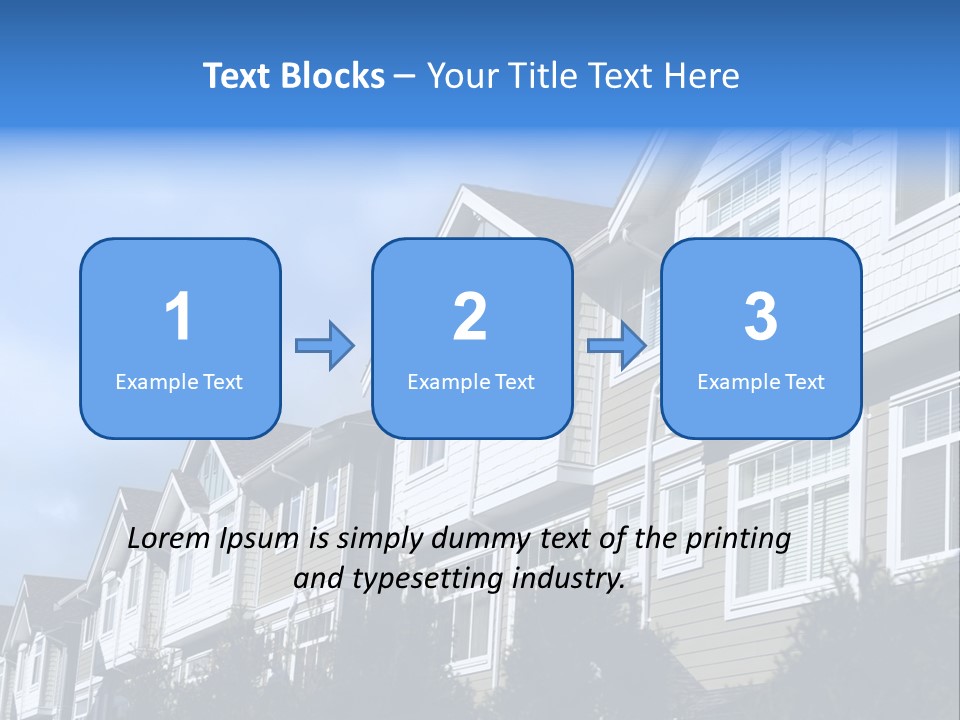 House Accommodation Luxury PowerPoint Template