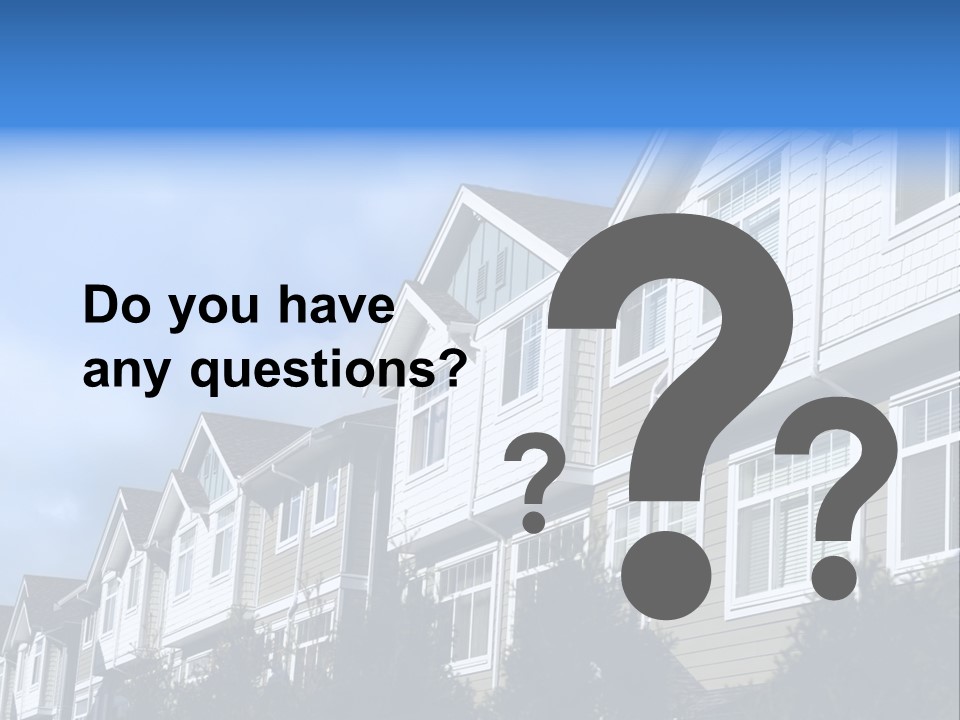 House Accommodation Luxury PowerPoint Template