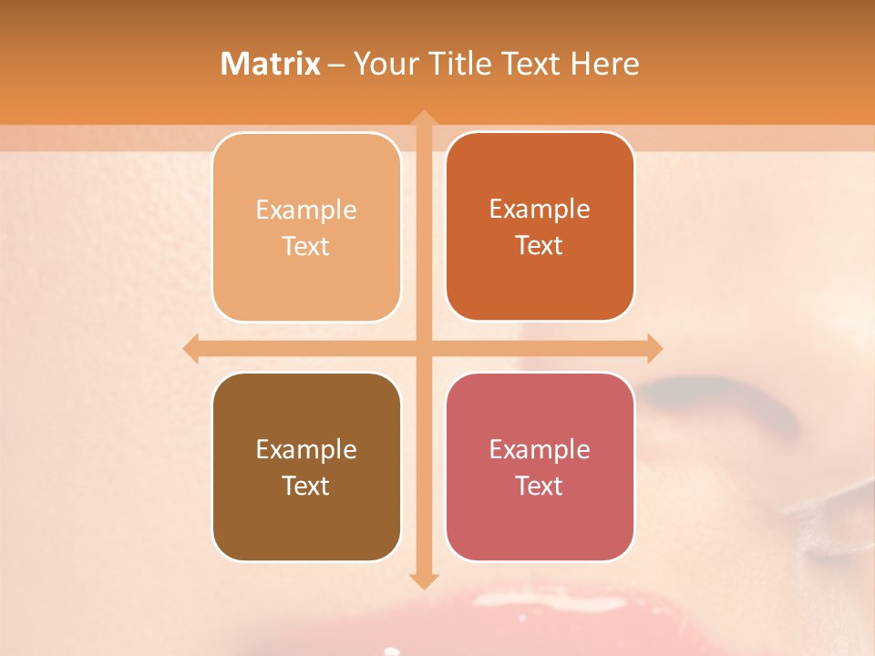 Lashes Colourful Teeth PowerPoint Template