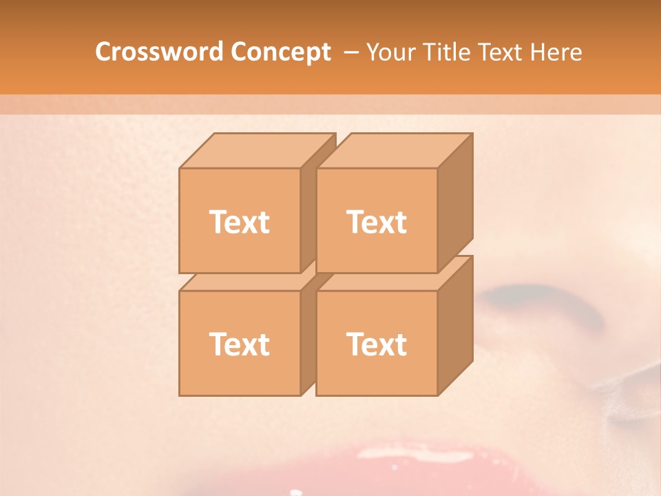 Lashes Colourful Teeth PowerPoint Template