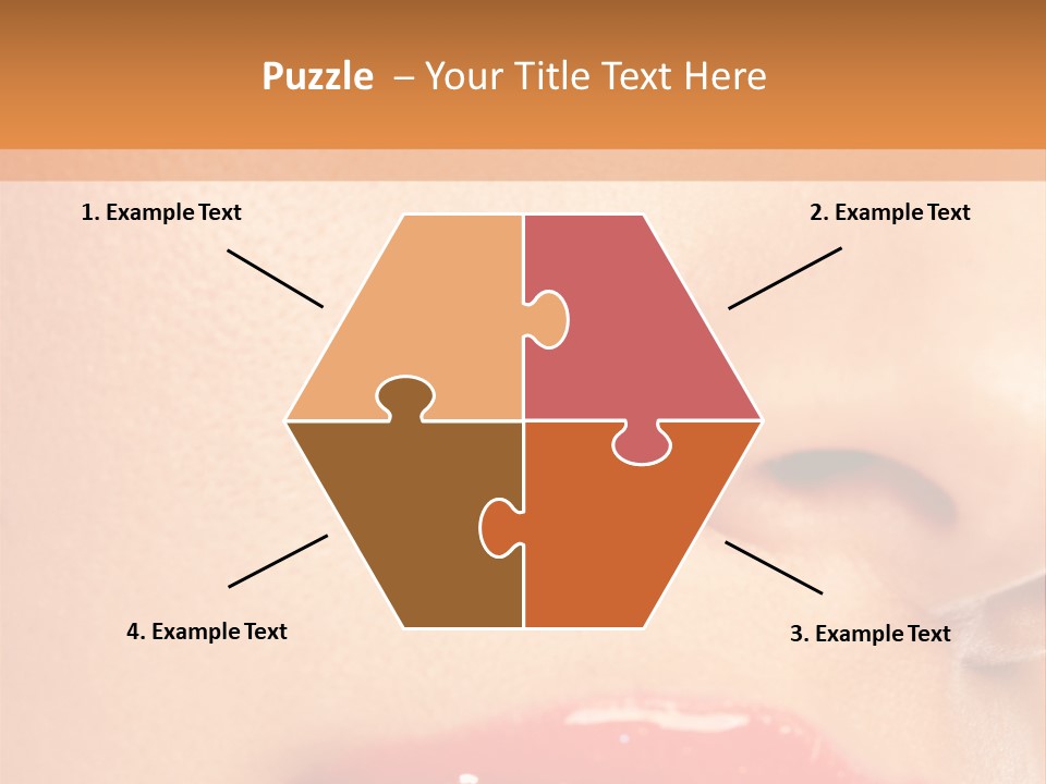 Lashes Colourful Teeth PowerPoint Template