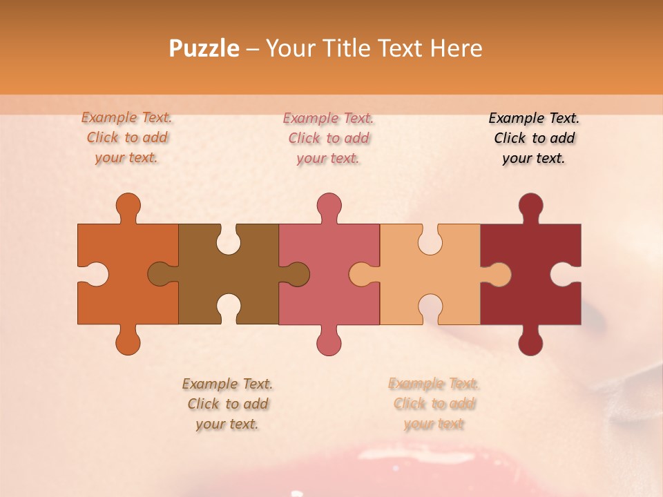 Lashes Colourful Teeth PowerPoint Template