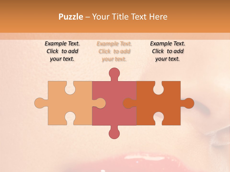 Lashes Colourful Teeth PowerPoint Template