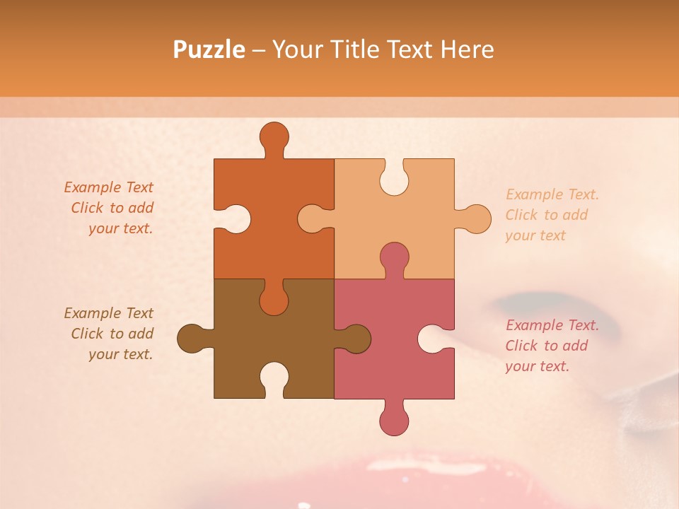 Lashes Colourful Teeth PowerPoint Template