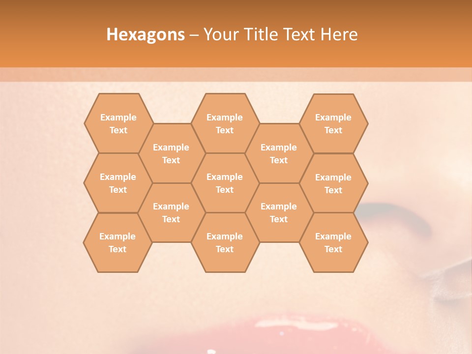 Lashes Colourful Teeth PowerPoint Template