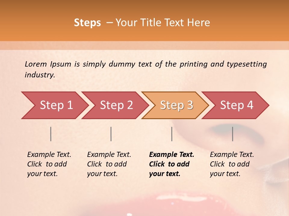Lashes Colourful Teeth PowerPoint Template