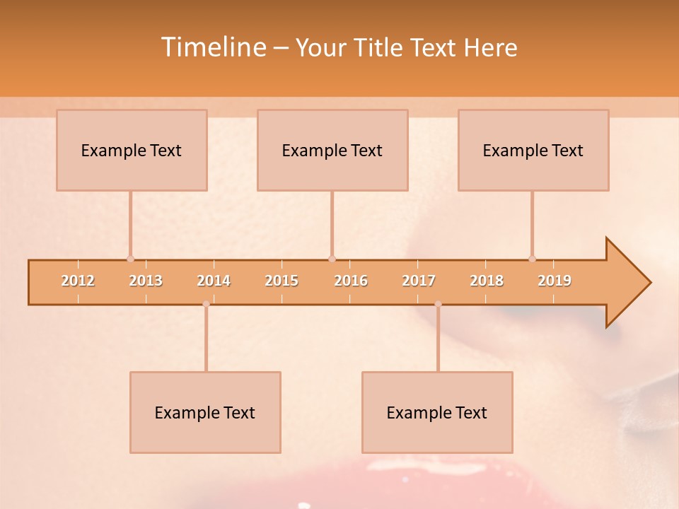 Lashes Colourful Teeth PowerPoint Template