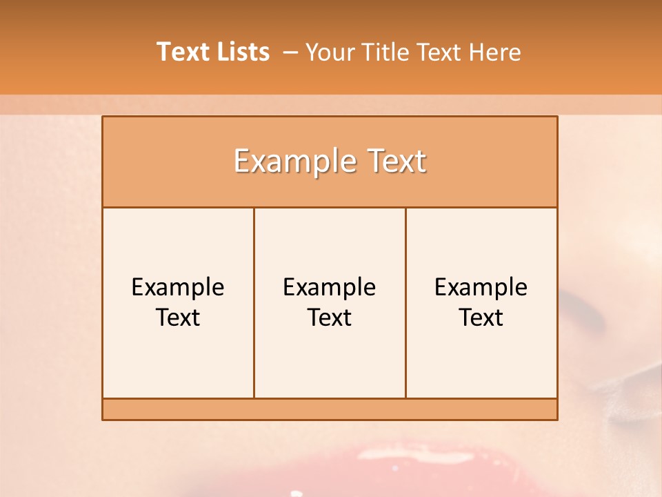 Lashes Colourful Teeth PowerPoint Template