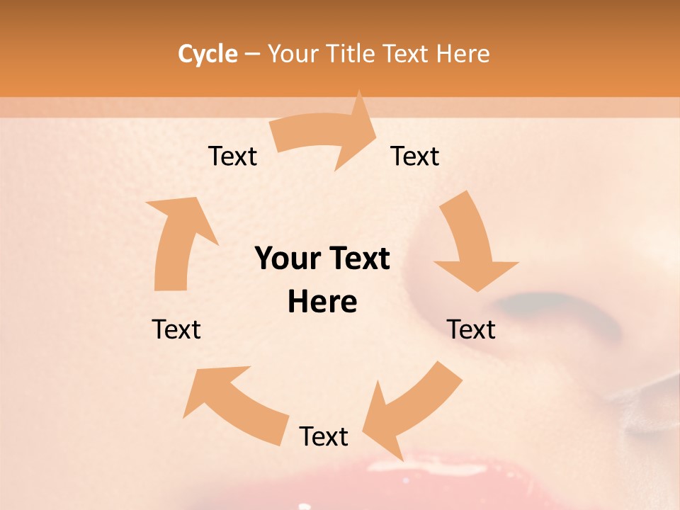 Lashes Colourful Teeth PowerPoint Template