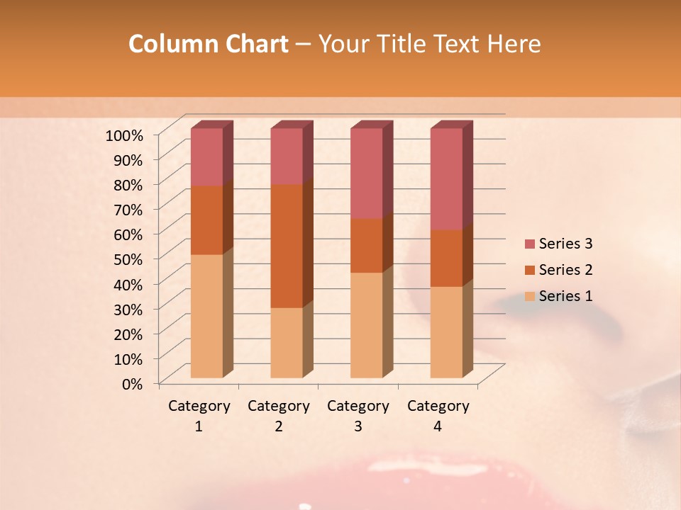 Lashes Colourful Teeth PowerPoint Template