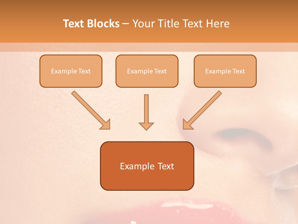 Lashes Colourful Teeth PowerPoint Template
