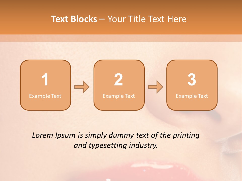 Lashes Colourful Teeth PowerPoint Template