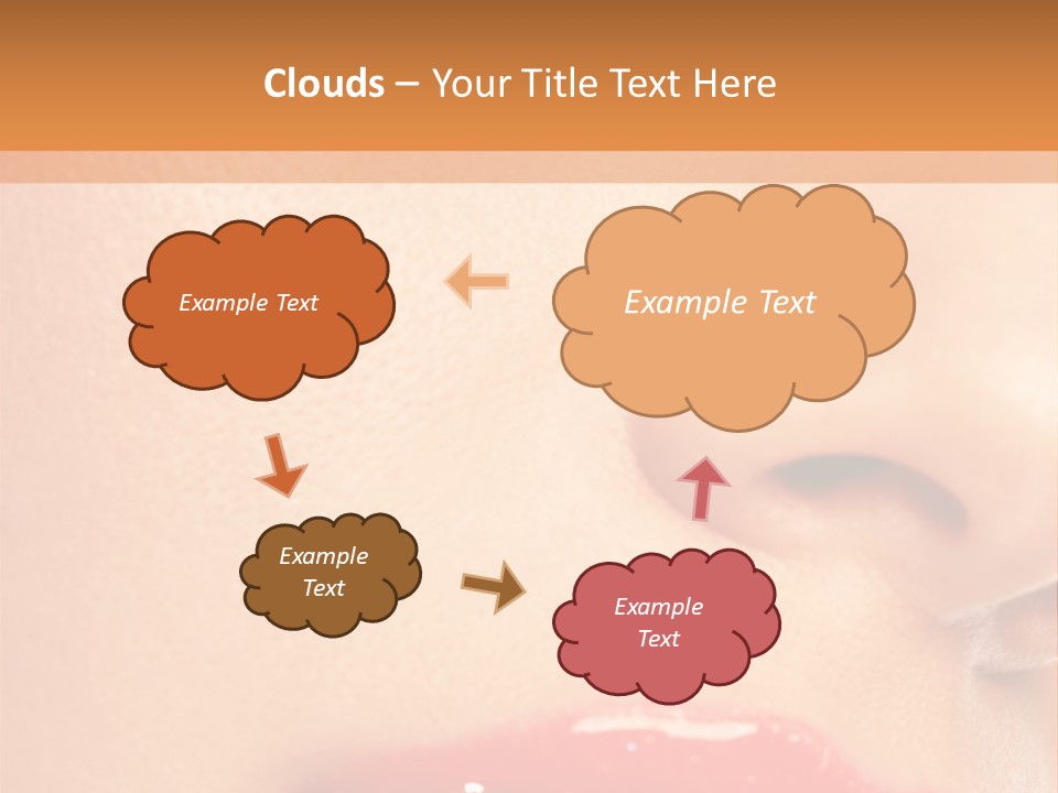 Lashes Colourful Teeth PowerPoint Template
