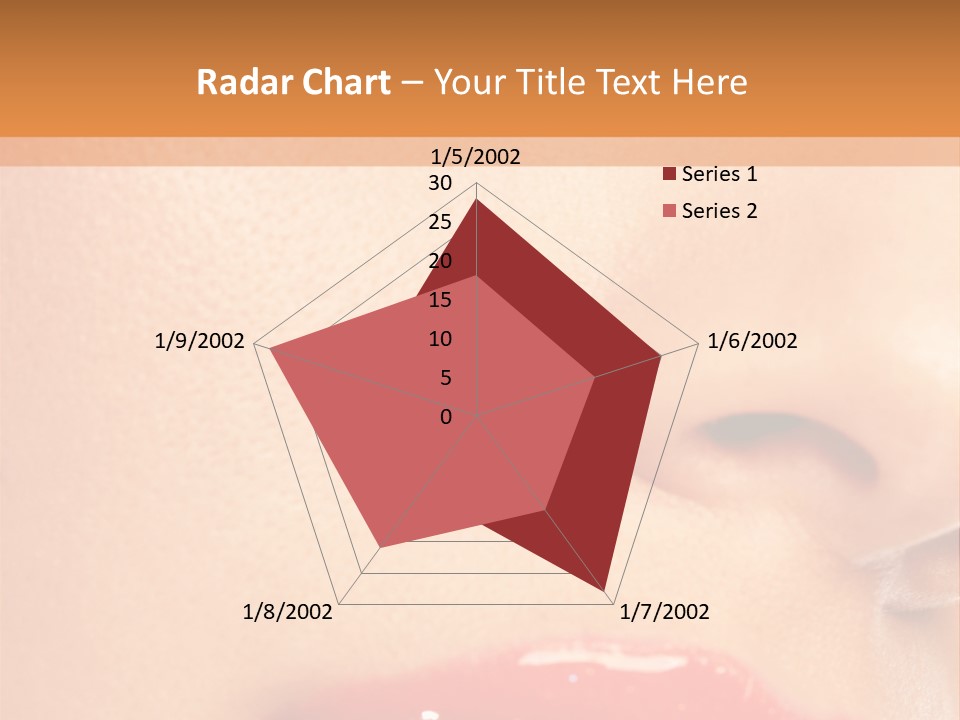 Lashes Colourful Teeth PowerPoint Template