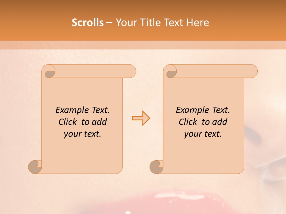 Lashes Colourful Teeth PowerPoint Template