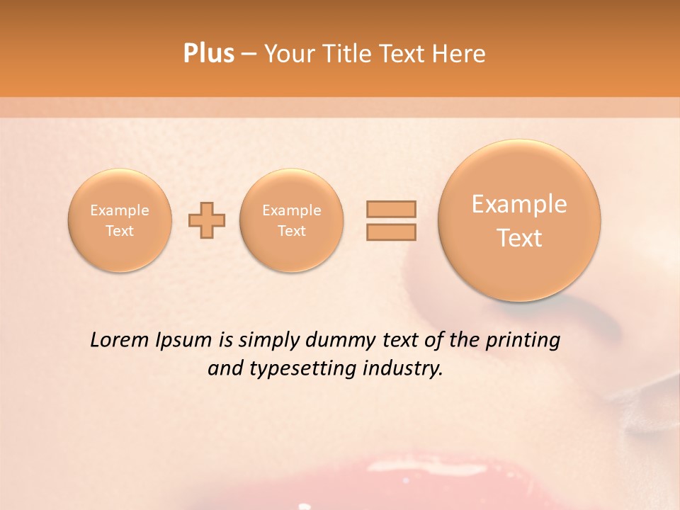 Lashes Colourful Teeth PowerPoint Template