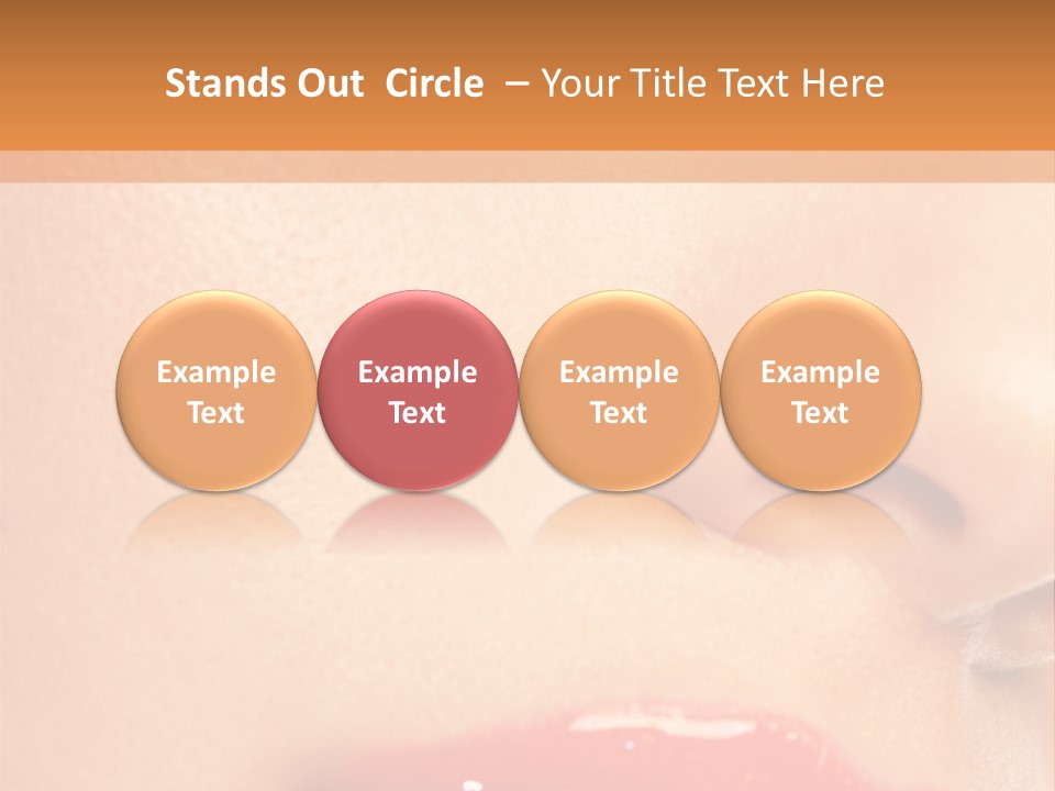 Lashes Colourful Teeth PowerPoint Template