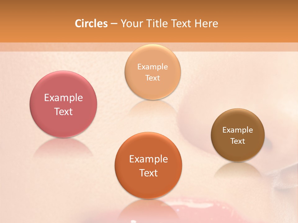 Lashes Colourful Teeth PowerPoint Template