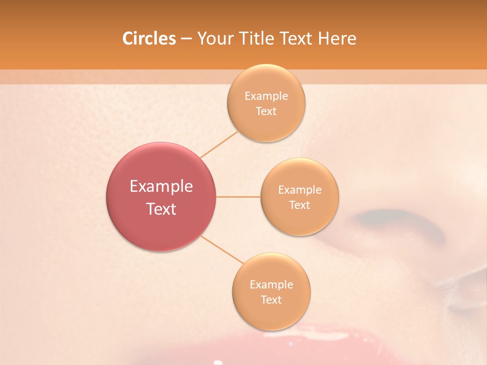 Lashes Colourful Teeth PowerPoint Template