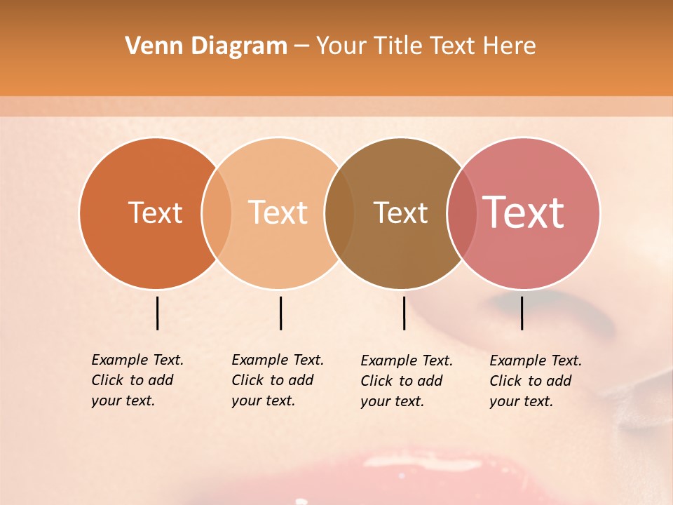 Lashes Colourful Teeth PowerPoint Template