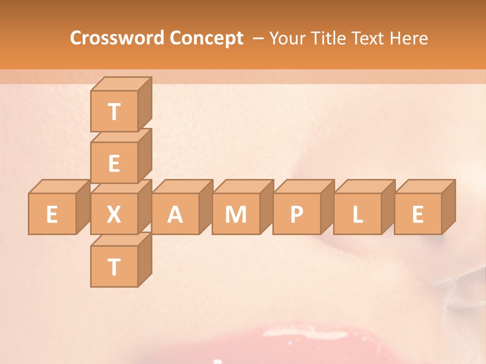 Lashes Colourful Teeth PowerPoint Template