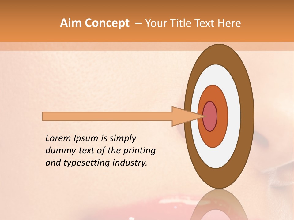 Lashes Colourful Teeth PowerPoint Template