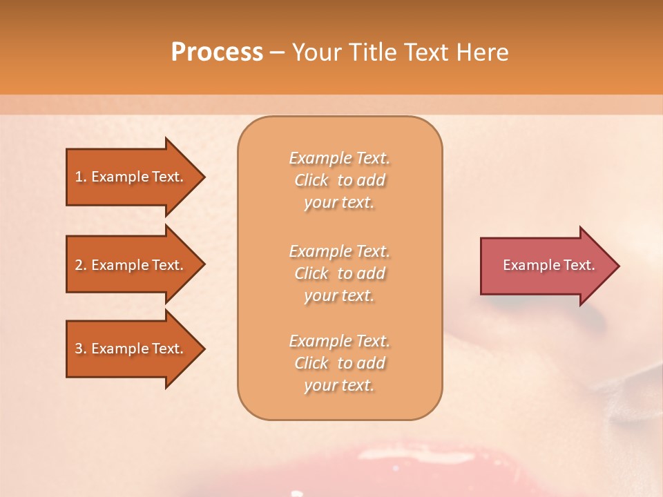 Lashes Colourful Teeth PowerPoint Template